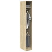 vidaXL Garderobna omara sonoma hrast 30x50x200 cm inženirski les