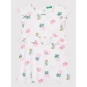 United Colors Of Benetton Poletna obleka 3HD3GV005 Bela Regular Fit