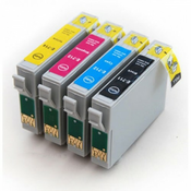 EPSON T0715 , T0711 do T0714 , 4 kompatibilne kartuše - komplet