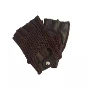 SW Kožne rukavice za vožnju tamno braon bez prstiju velicina xl