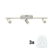 Eglo - LED spot svetiljka MY CHOICE 3xE14/40W/230V hrom/bela