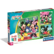 Clementoni - Puzzle 3x48 Mickey Mouse, Minnie - 40 - 99 kosov