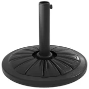 OUTSUNNY Podstavek za okrogel senčnik O43cm, 13kg podnožje iz betona za drogove 32/38/48mm, črna