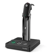 Yealink WH63 Portable UC Slušalke z mikrofonom Brezžična Ušesno držalo, Naglavni trak, Ovratni obroč Pisarna/klicni center Stojalo za polnjenje Črna