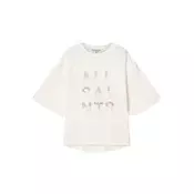 AllSaints Majica STACKS AMELIE srebrna/volneno bela