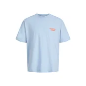 JACK & JONES Majica JORNorrebro  pastelno modra / oranžna