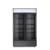 Barski hladilnik z osvetljeno ploščo, z dvojnimi vrati, Arktic, 512 L, črn, 230 V/510 W, 585x1120x(V)1900 mm