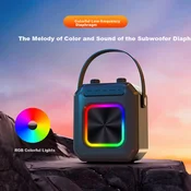Sansui Bluetooth karaoke zvucnik D70, RGB, Crni