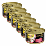 GimCat ShinyCat piščanec + rak 6x70 g