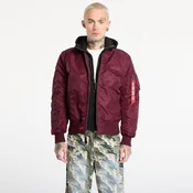 Jakna Alpha Industries MA-1 D-Tec Sleeve Embroidery Dark Cherry M