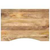 Vidaxl Mizna plošča ukrivljena 100x50x2,5 cm trden mangov les