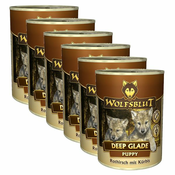 Konzerva WOLFSBLUT Deep Glade PUPPY, 6x395 g