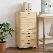 vidaXL Gležnji kabinet Rjava 53 x 39 x 103 cm Masivno borovo les