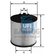 UFI 25.064.00 OLJNI FILTER
