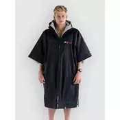 Dryrobe Advance Short Sleeve Surf Poncho black grey