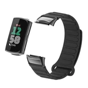 INF Eleganten magnetni silikonski pašček za Fitbit Charge 6 Black, (22131752)