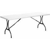 Miza za kampiranje zložljiva 240cm White