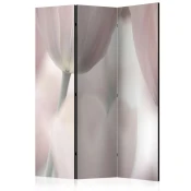 Paravan u 3 dijela - Tulips fine art - black and white [Room Dividers] 135x172