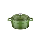 Saucepan , cast iron, 14 cm, green - LAVA