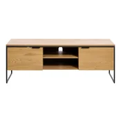 TV omarica v hrastovem dekorju v naravni barvi 155x55x45 cm Cesura – Unique Furniture