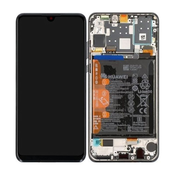 Huawei P30 Lite 2020 - LCD zaslon + steklo na dotik + okvir + baterija (Midnight Black) - 02353FPX, 02353DQU Genuine Service Pack