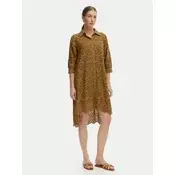 Iconique Poletna obleka Ella IC26-082 Khaki Relaxed Fit
