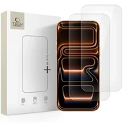 Tech-protect Kaljeno steklo za iPhone 16 Pro/17/17 Pro Glass Fit+ prozorno - 2 kosa.