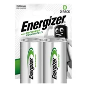 Energizer Baterije D Power Plus 2500 mAh, 2 kosa
