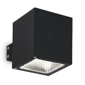 Ideal Lux zunanja stenska svetilka Snif Square AP1 nero 123080, črna
