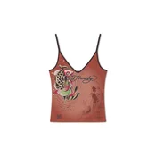 Ed Hardy Top konjak