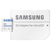 Samsung PRO Endurance micro SDXC spominska kartica, 64 GB + SD adapter