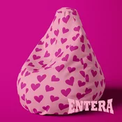 ENTERA Lazy Bag - Šarena roza srca za devojcice - 023