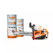 Ruris Motorna testera RM280, 1.5 KS, 300 mm + Dvotaktol 500ml 12-050 + Monogradno ulje Lancol M-Power, 1l