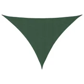 Vidaxl Senčno jadro oksford blago trikotno 2,5x2,5x3,5 m temno zeleno