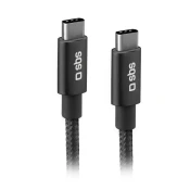 SBS Kabel USB-C Power Delivery 25 W, 1,5 m – siv