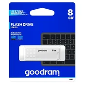 slomart GOODRAM UME2 USB 2.0 pendrive, 8GB, bela