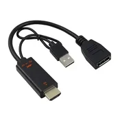 HDMI M. na Displayport M. F. Konvertor Kettz H2DP-023 0.23CM 4K 60Hz