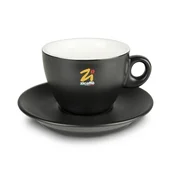 Zicaffe Zicaffe skodelica za kapučino črna