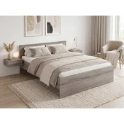 Krevet ELISA 160 x 200 cm, hrast tartuf Podnica: Sa podnicom od letvi, Madrac: Madrac Coco Maxi 20 cm