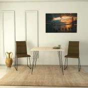 Hanah home Trpezarijski sto Sandalf Square 90x75x90cm Hrast