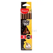 shumee Maped B svinčnik z radirko Blackpeps 851724