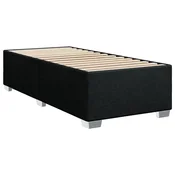 Vidaxl posteljni okvir brez vzmetnice Črna 90x200 cm Tkanina
