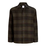 JACK & JONES Srajca JJESOHO rjava / zelena / temno zelena