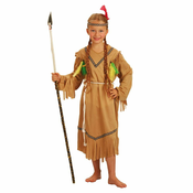 Djecji indijanski kostim s pokrivalom za glavu i perjem (S)