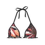 SUNSEEKER Bikini zgornji del temno zelena / marelica / črna / bela