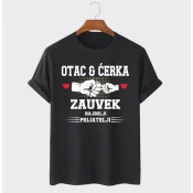 MAFIMI Majica Otac i cerka najbolji prijatelji zauvek, Crna