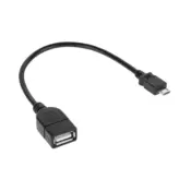 USB kabel, uticnica A - micro USB konektor, 20 cm