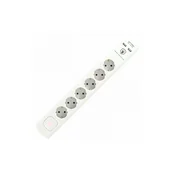 home Produžni kabl sa zaštitom, 6 uticnica, 1.5mm2, 1,4 met, USB - NVT 06K USB/WH