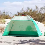 Vidaxl vidaXL Šotor za na plažo za 2 osebi, zelen, vodoodporen