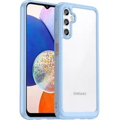 GS Ovitek za Samsung Galaxy A14 4G/5G Fusion Hybrid, prozoren/moder